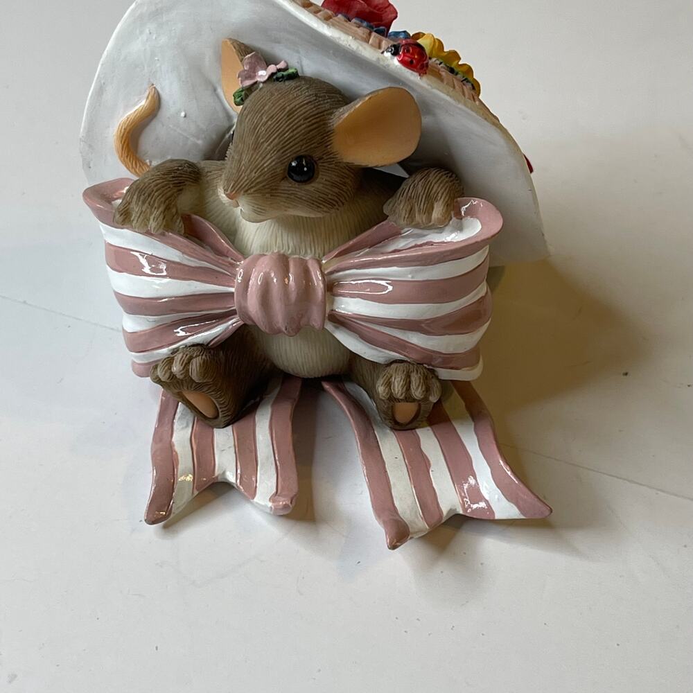 Fitz and Floyd Charming Tails Figurine Pretty in Pink 89/189